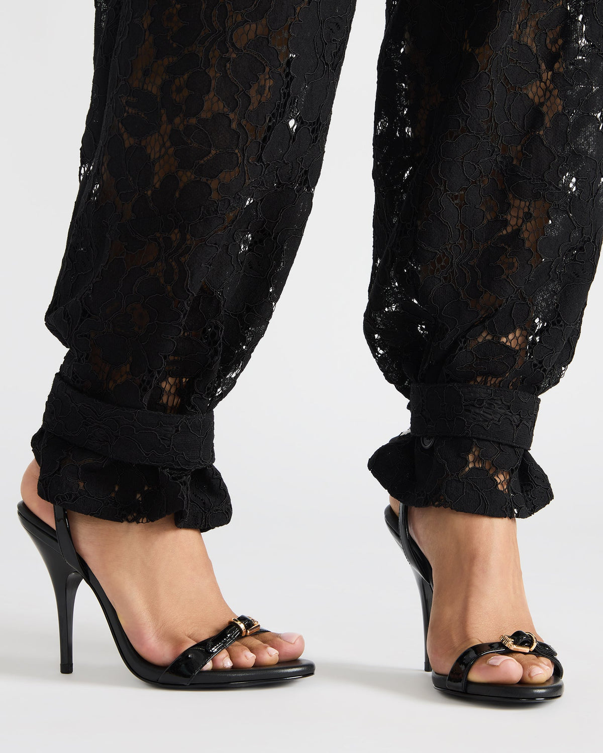 FOXX Bone Patent Strappy Stiletto Open-Toe Women's Heel - Steve Madden