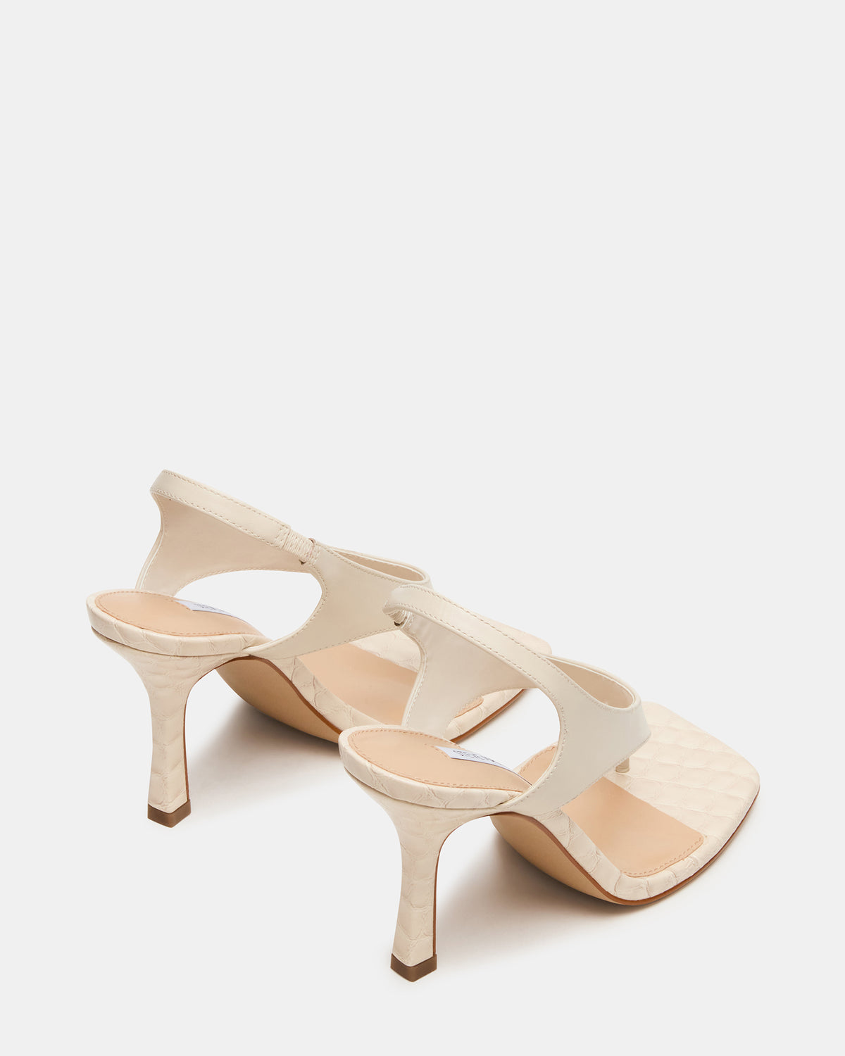 IMPROV Bone Leather Square-Toe Thong Slingback Women's Heel - Steve Madden