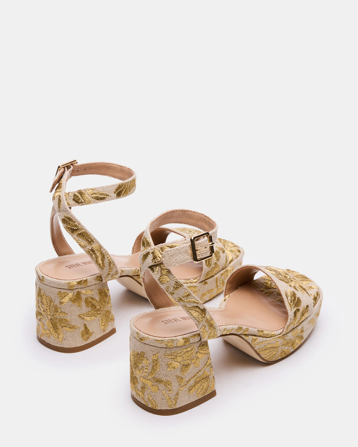 MERCERR Gold Multi Women's Platform Block Heel - Steve Madden
