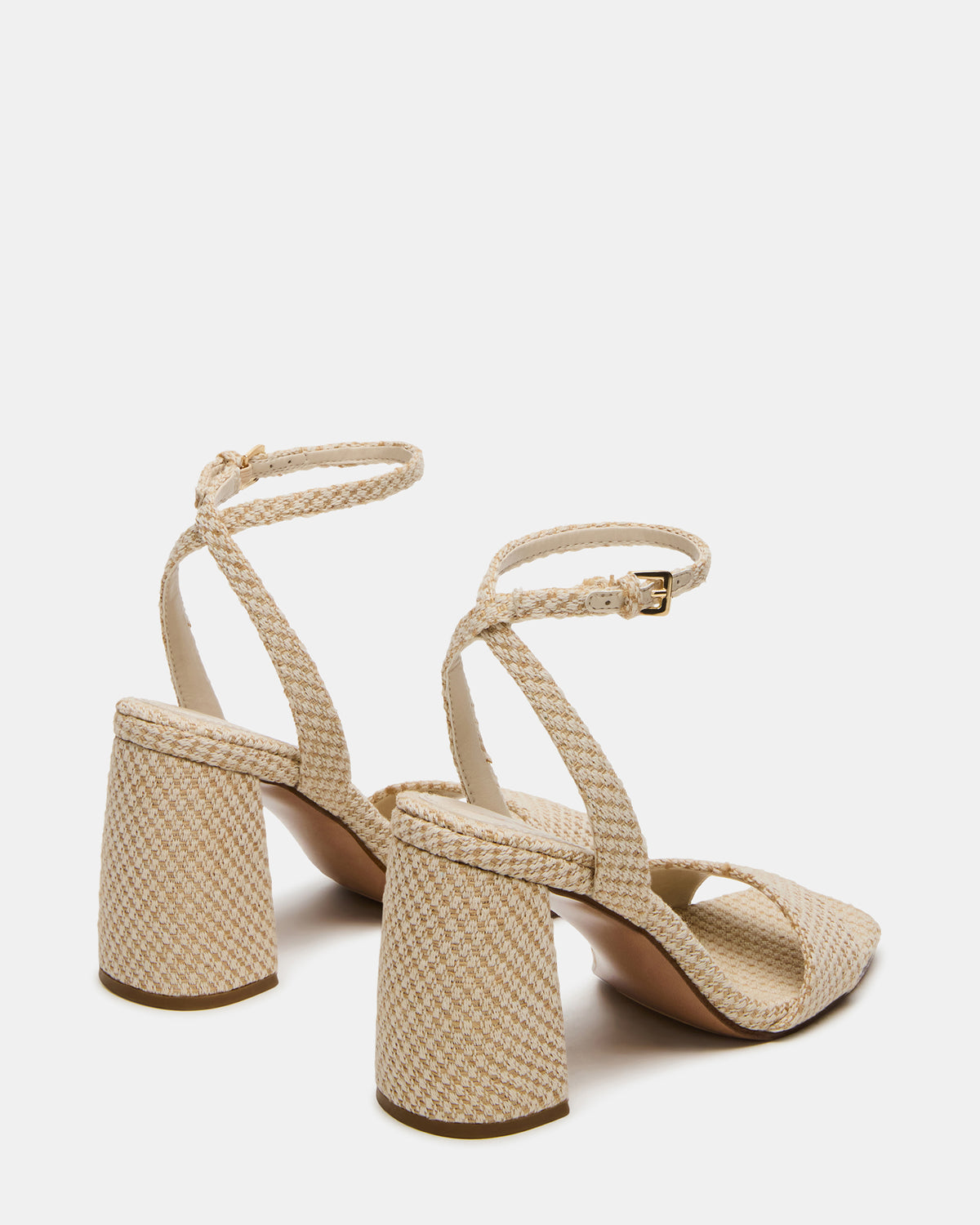 MESSA Raffia Women's Square-Toe Block Heel - Steve Madden