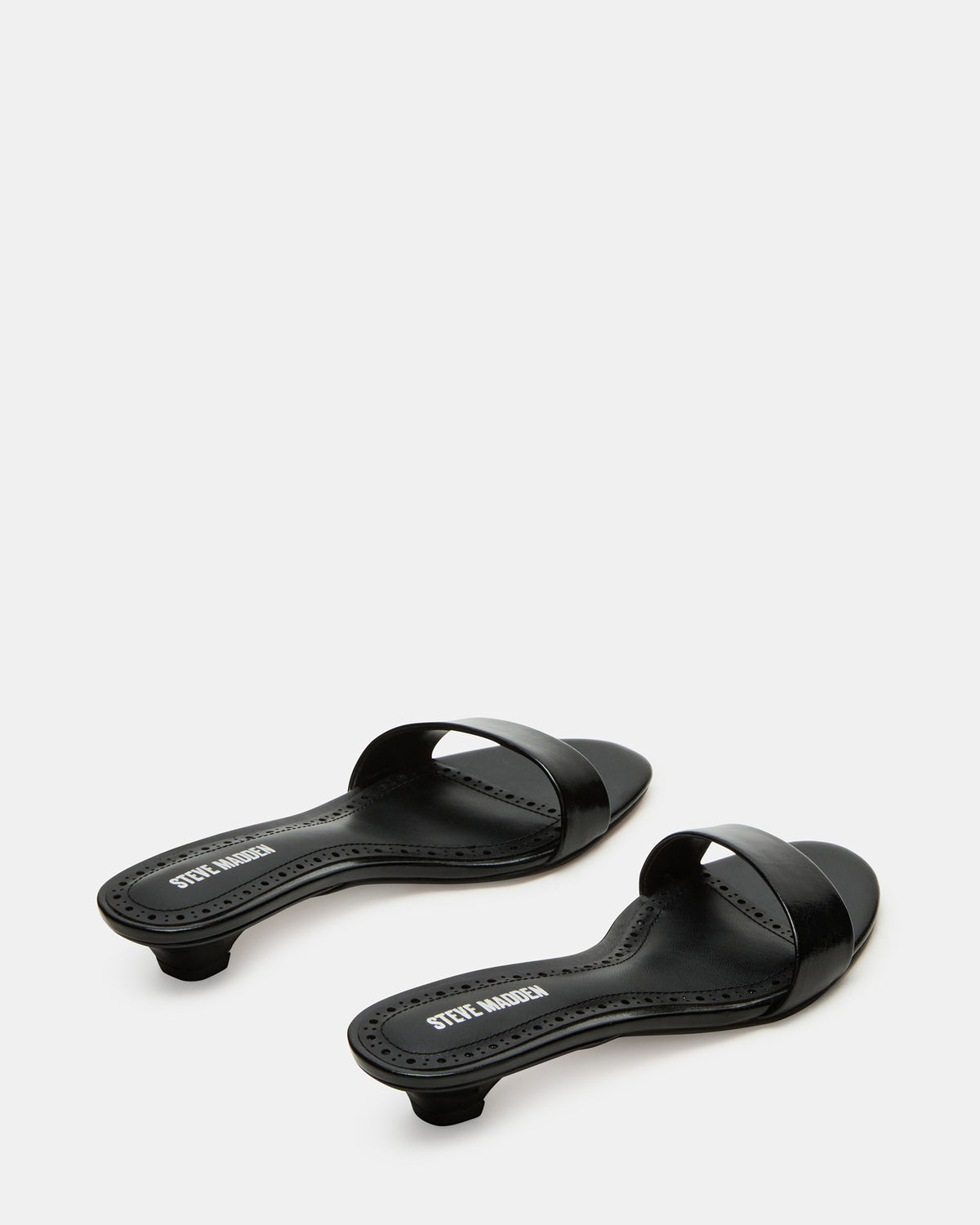 BERRY Black Women's Mule Kitten Heel - Steve Madden