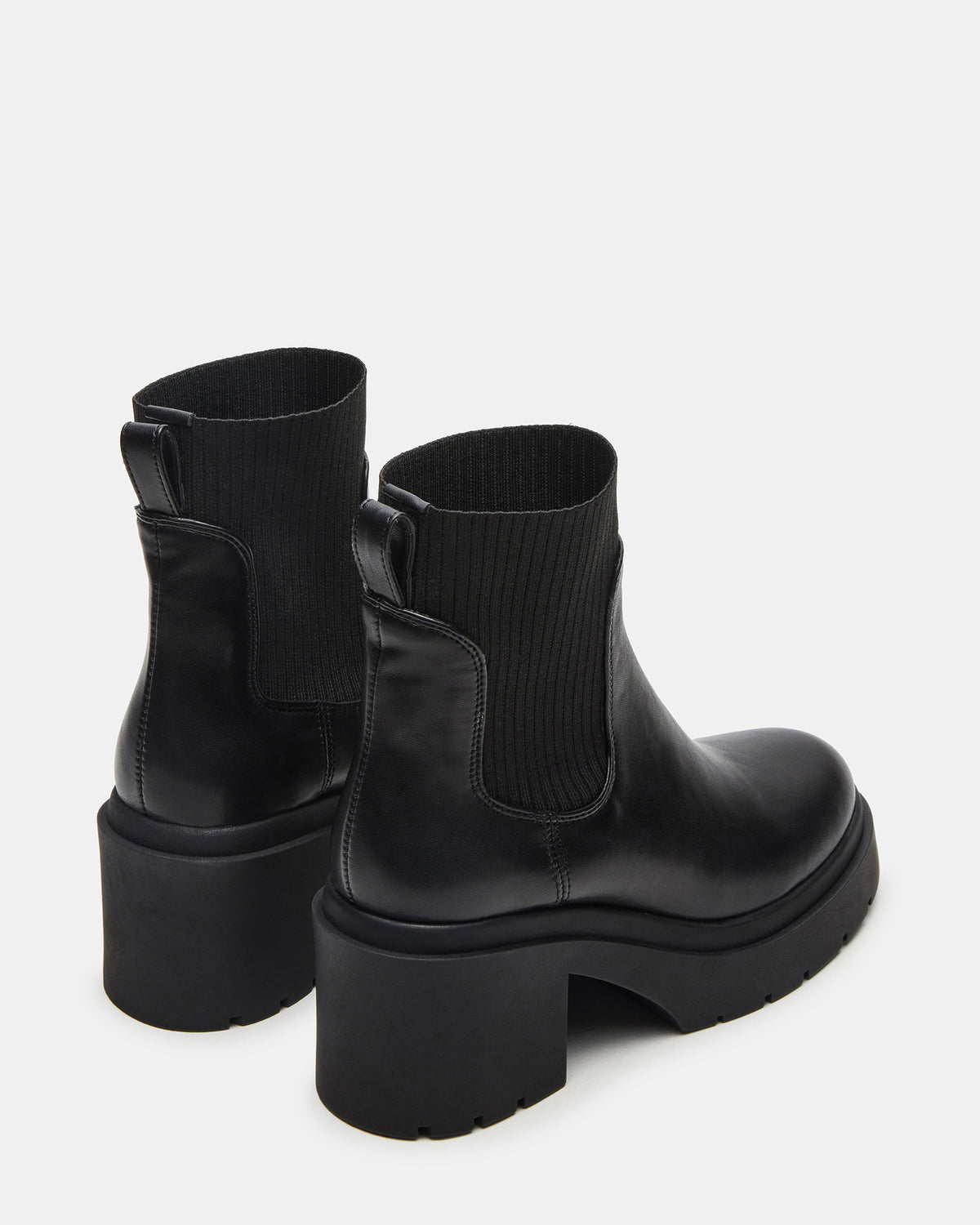 KOA Black Lug Sole Chelsea Women's Ankle Boot - Steve Madden