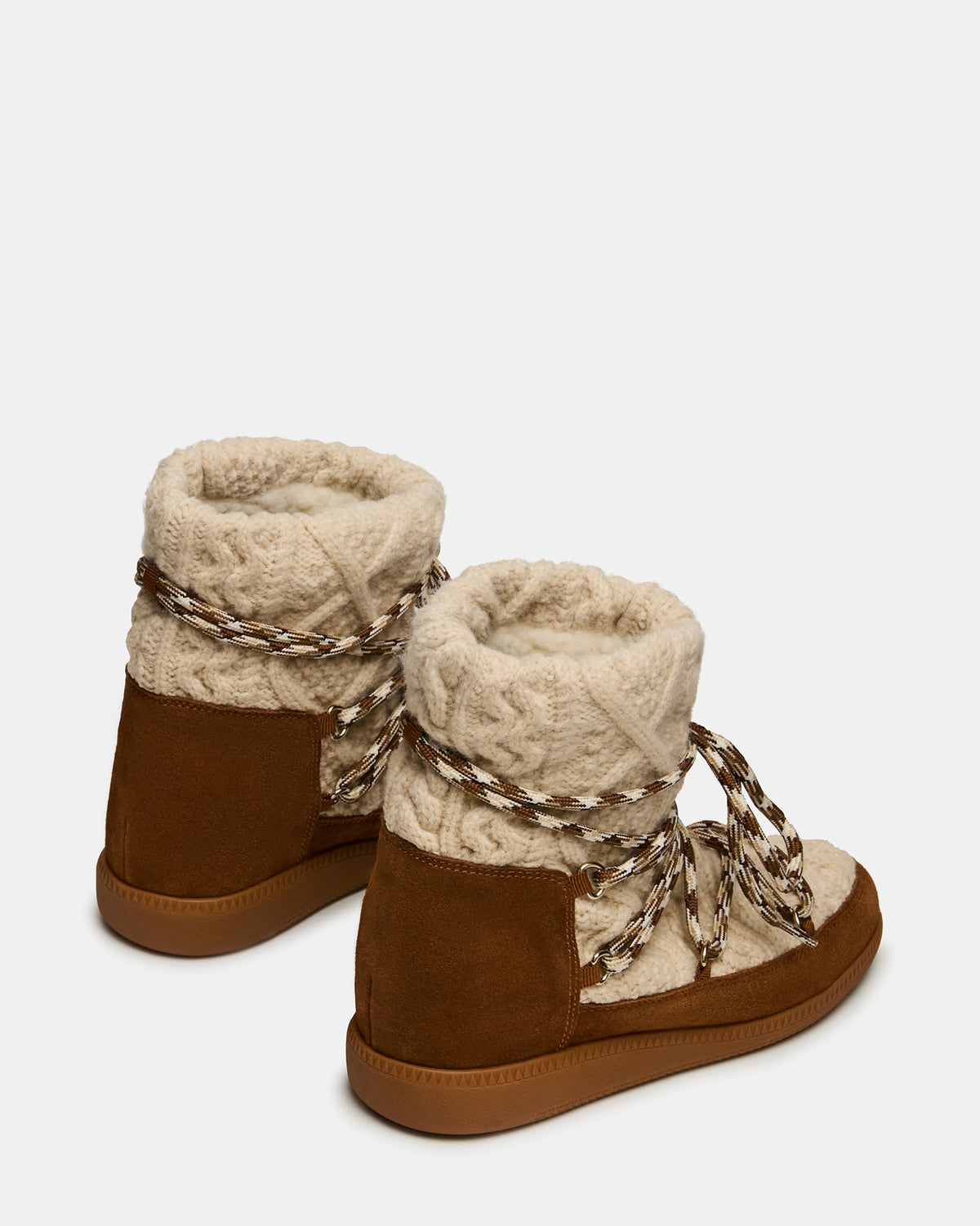WYSTAN Taupe Multi Lace-Up Women's Ankle Boot - Steve Madden