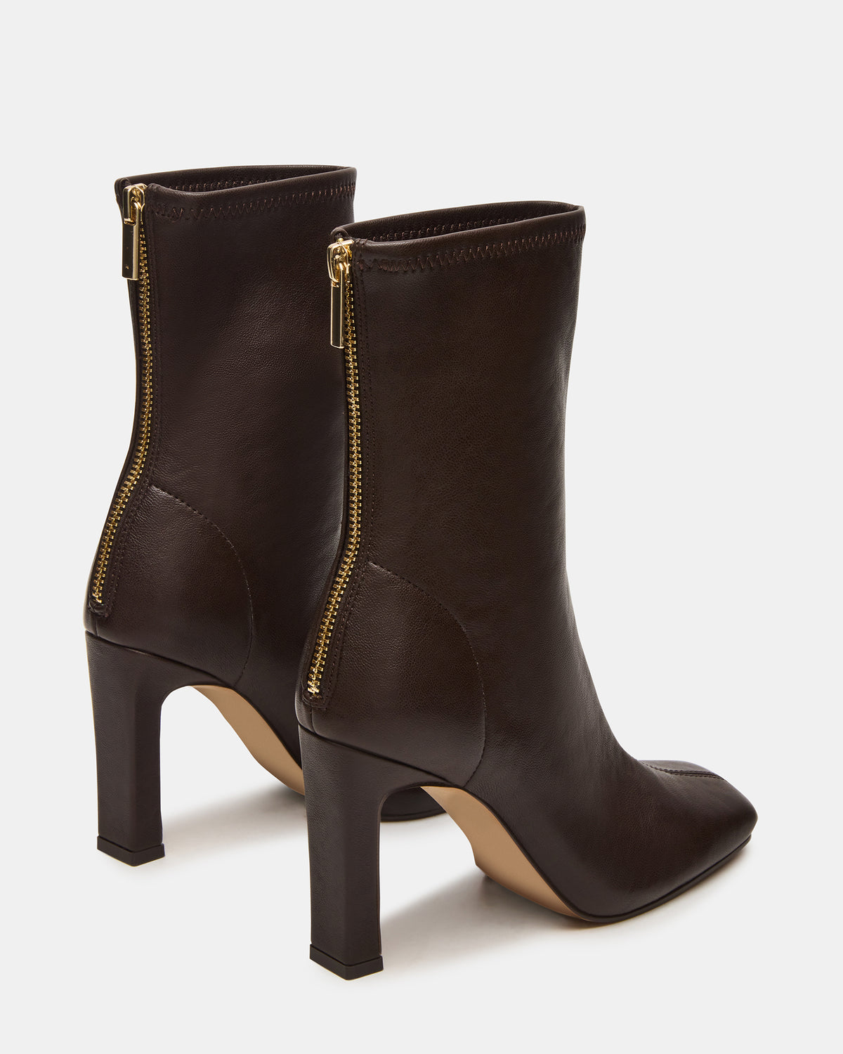 KHELAN Brown Square-Toe Heeled Women's Ankle Boot - Steve Madden
