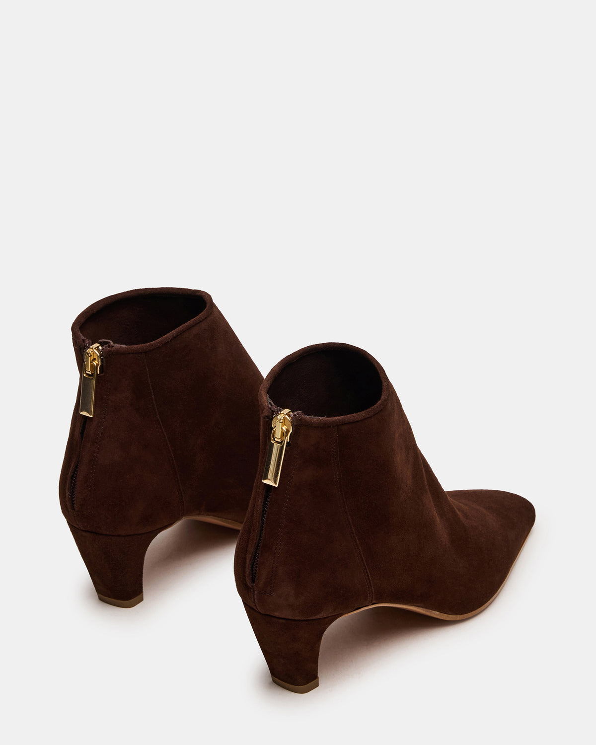 JUNO Brown Suede Square-Toe Women's Ankle Boot - Steve Madden