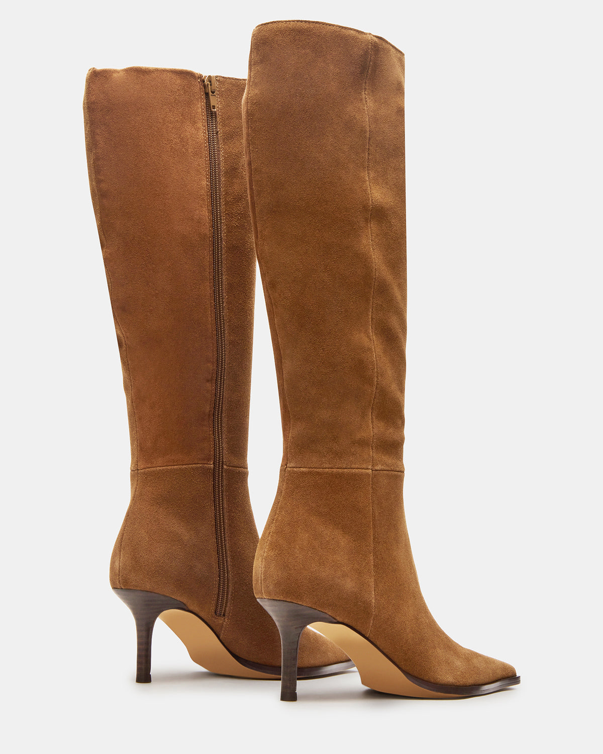 LINGO Chestnut Suede Pointed-Toe Knee-High Women's Boot - Steve Madden