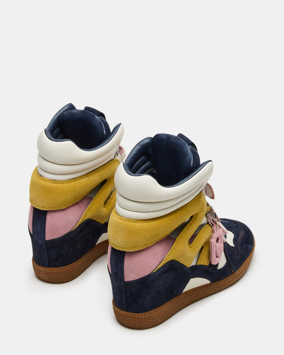 MAVIS Navy Suede High-Top Velcro Women's Sneaker - Steve Madden