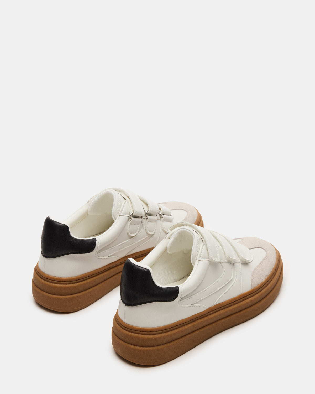 DASH White Multi Women's Low-Top Platform Velcro Sneaker - Steve Madden