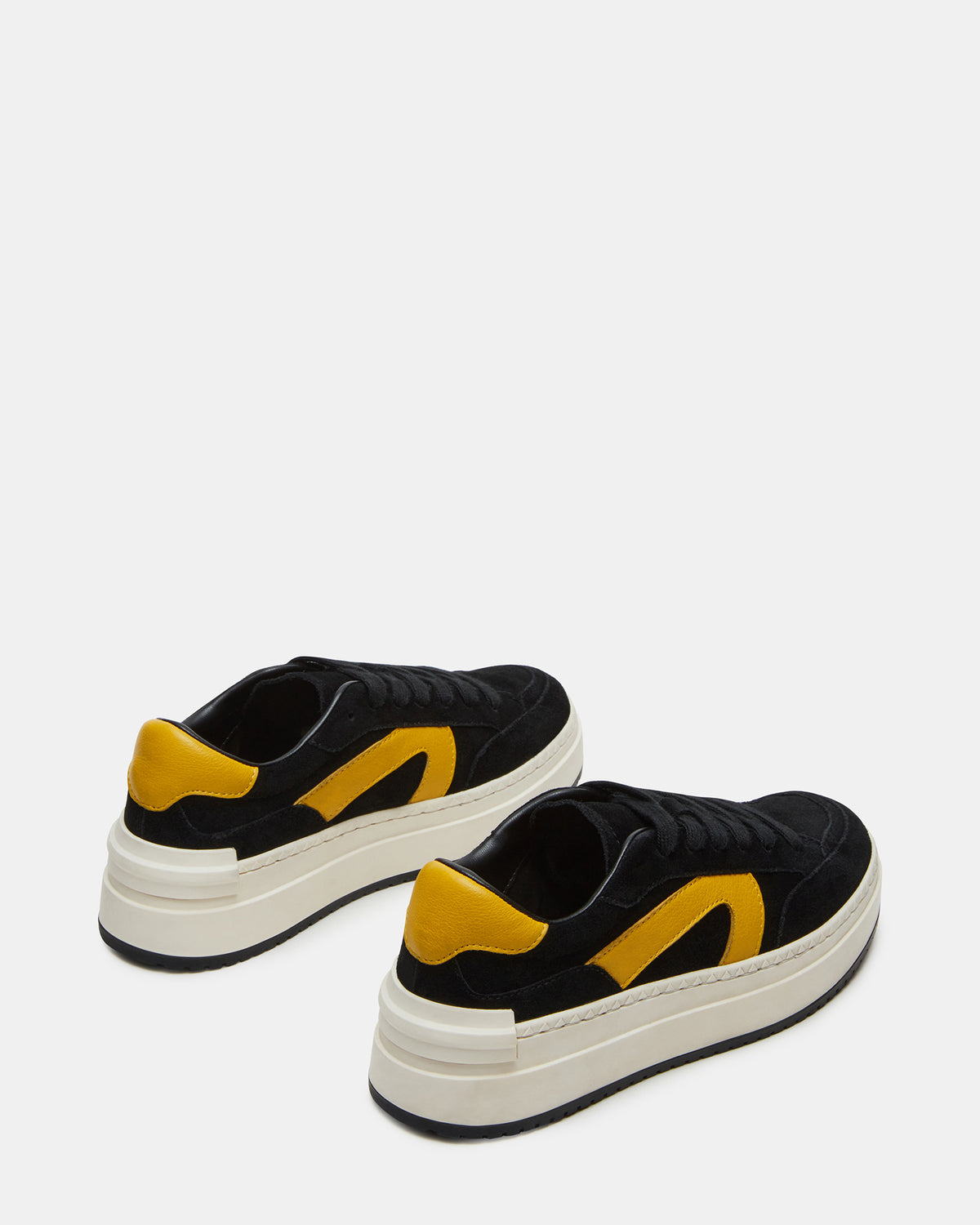 KICKFLIP Black Suede Platform Low-Top Sneaker | Women's Sneakers - Steve Madden