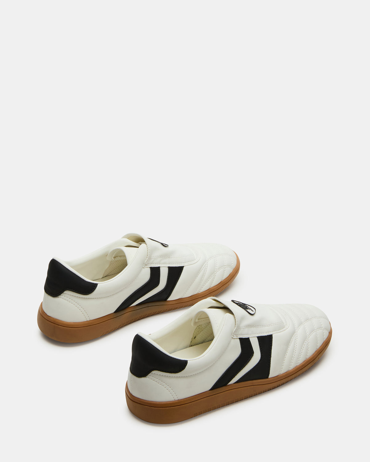 BOLT Black/White Low-Top Sneaker | Women's Sneakers - Steve Madden