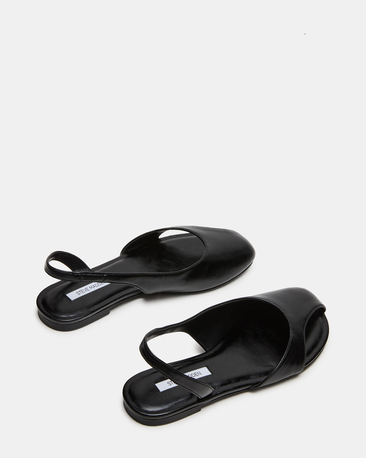 ZEST Black Slingback Cut-Out Round-Toe Women's Flat - Steve Madden