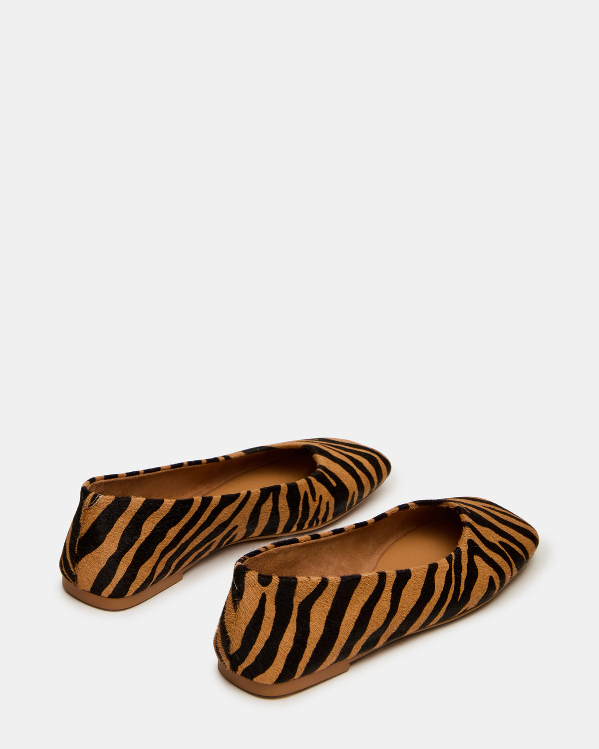 NURTURE Zebra Square-Toe Ballet Women's Flat - Steve Madden