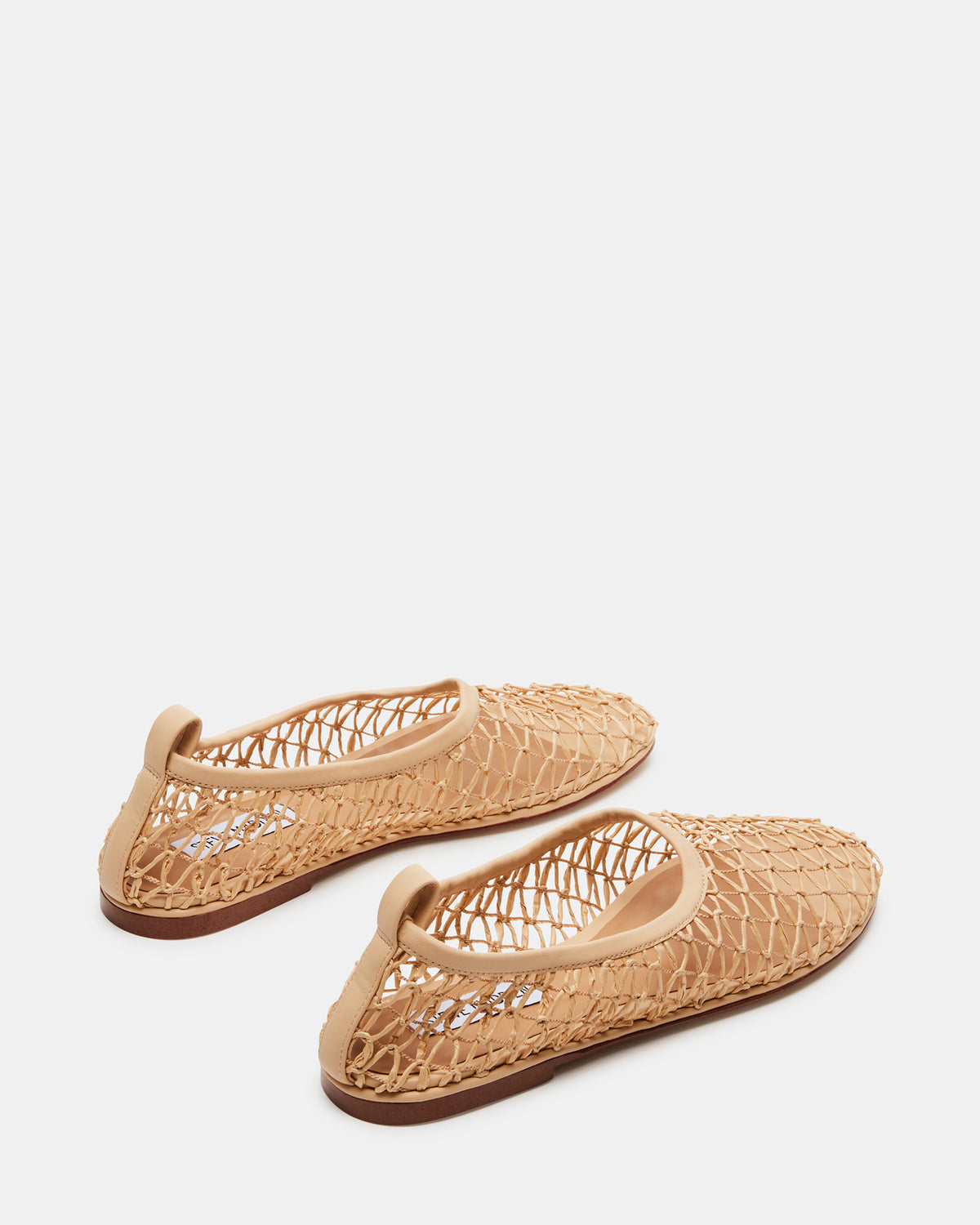 AMBROSIA Tan Women's Net Caged Ballet Flat - Steve Madden