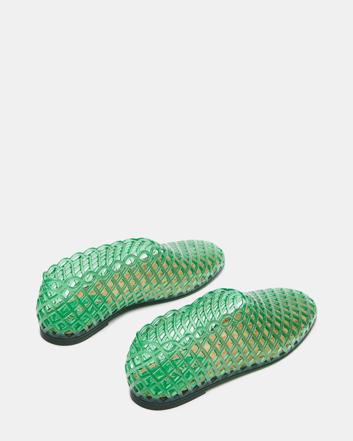 GROVE Green Square-Toe Jelly Women's Flat - Steve Madden