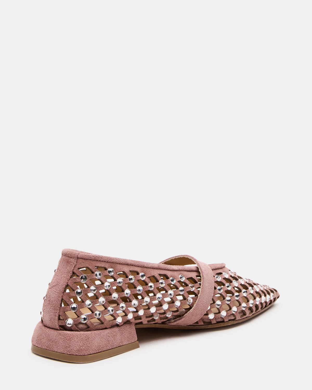 NICO Blush Suede Women's Pointed-Toe Mary Jane Flat - Steve Madden