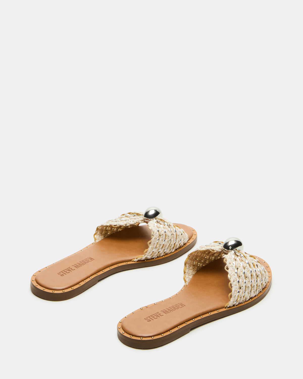 DIPSY Metallic Multi Slide Rounded Toe Women's Sandal - Steve Madden