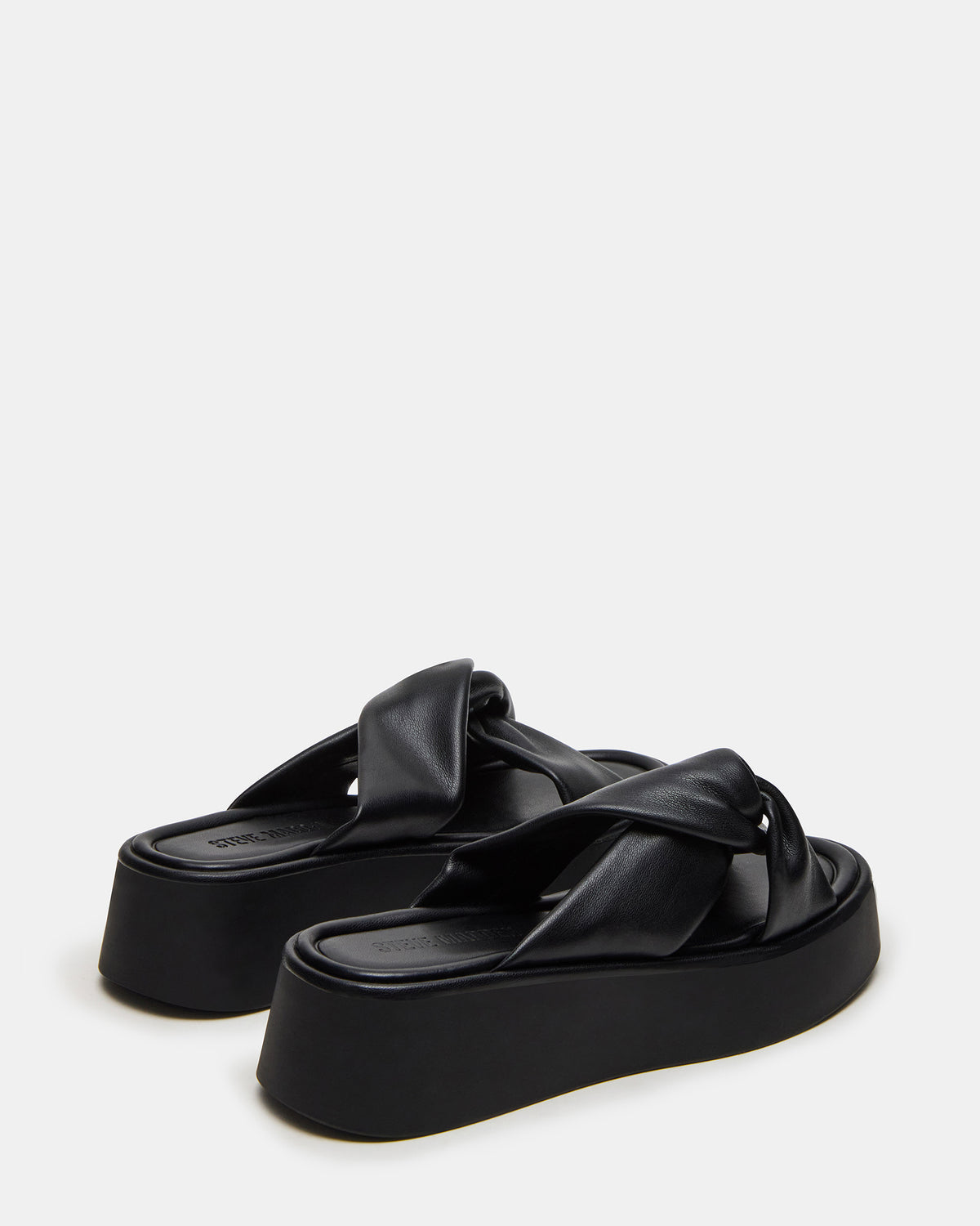 CYRIX Black Women's Platform Slide Sandal - Steve Madden