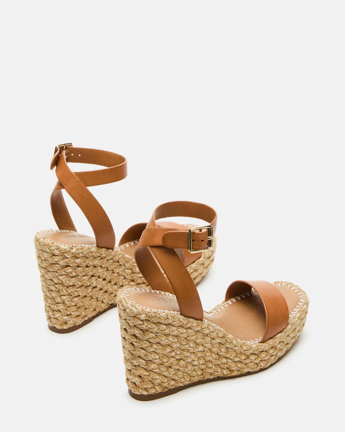 COSMO Tan Leather Rattia Women's Platform Wedge - Steve Madden