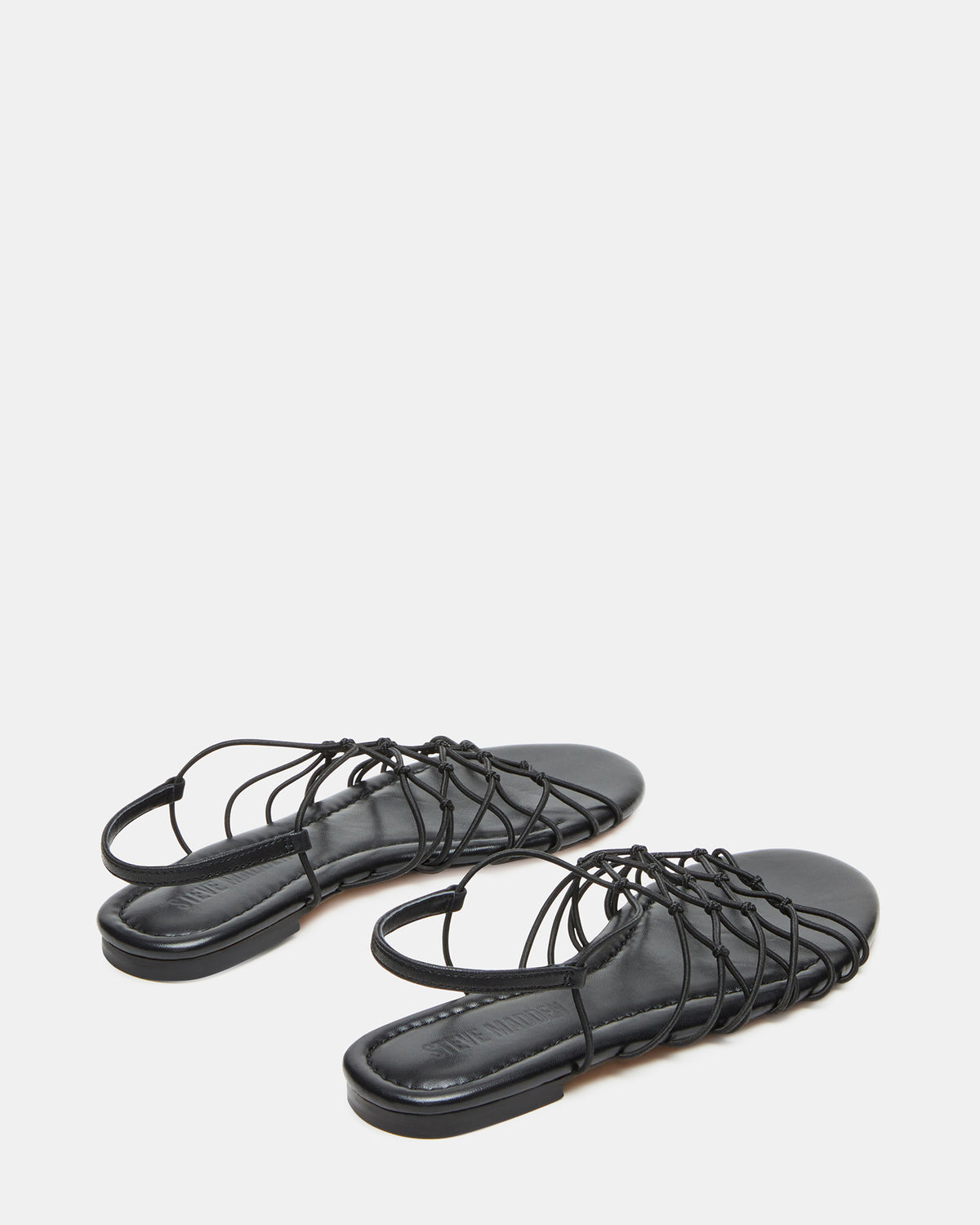 LIBRA Black Women's Strappy Flat Sandal - Steve Madden