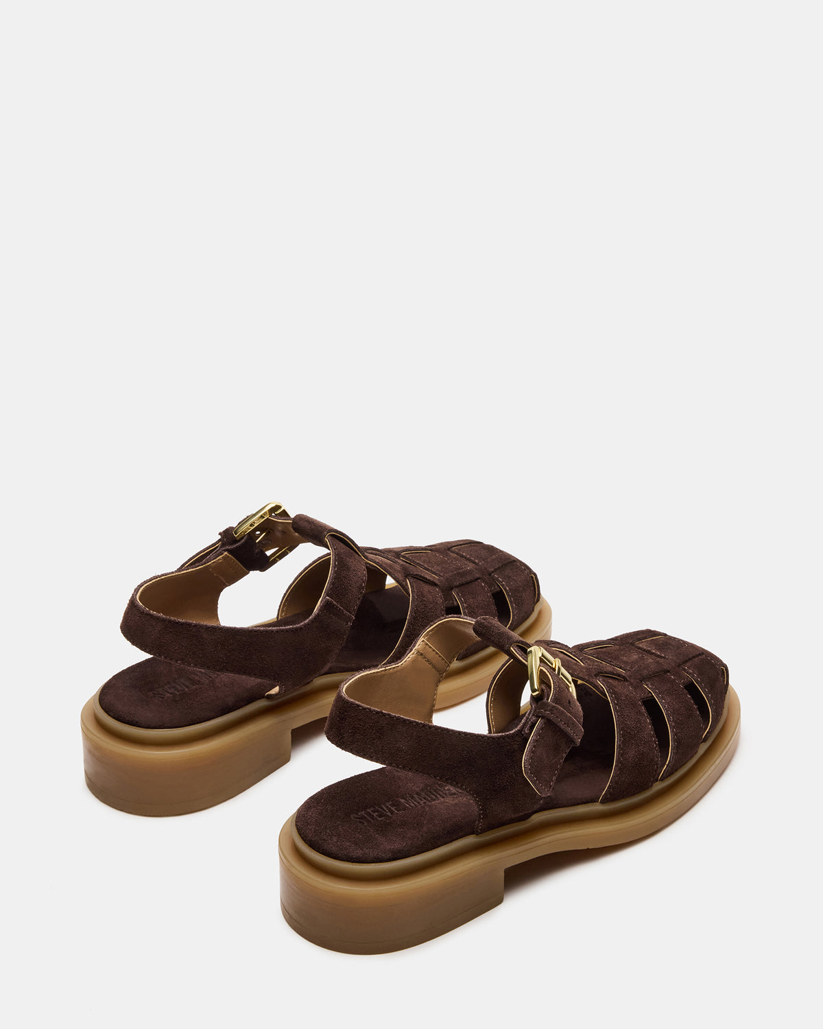 TOPE Chocolate Brown Suede Strappy Fisherman Women's Sandal - Steve Madden