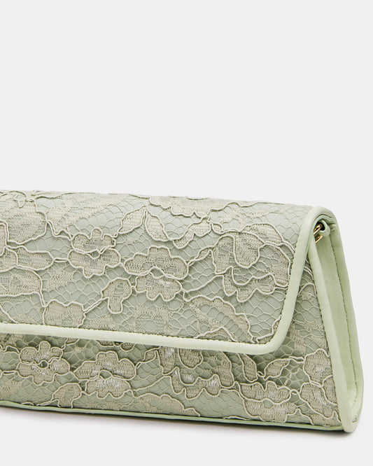 AVANT Bag Pistachio French Binding Trapezoid Crossbody Clutch Handbag - Steve Madden