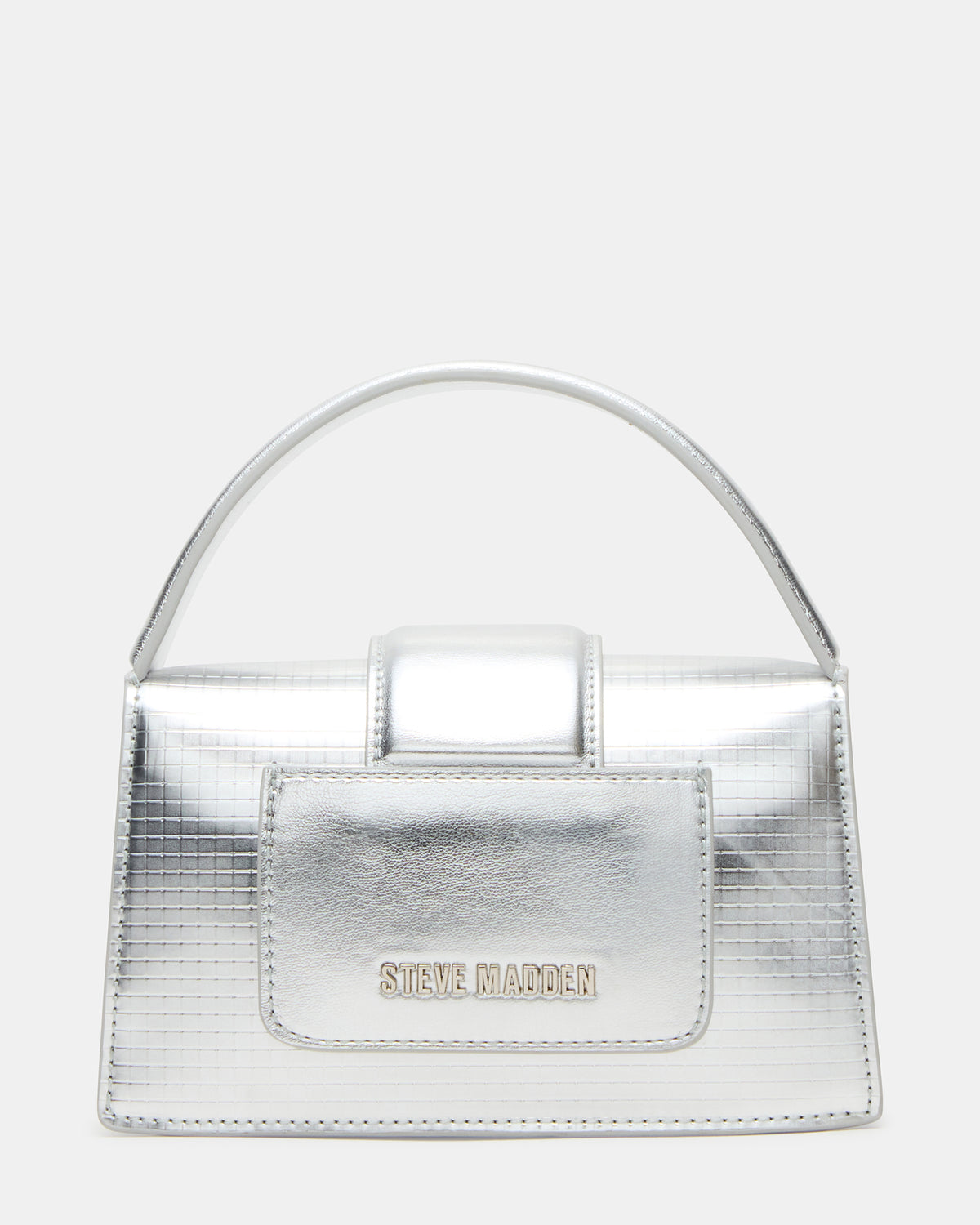 MISHELL Bag Silver Disco Top-Handle Mini Handbag - Steve Madden