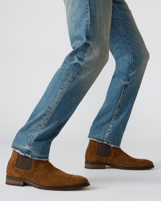 ALDAIR Chestnut Suede Chelsea Men's Ankle Boot - Steve Madden
