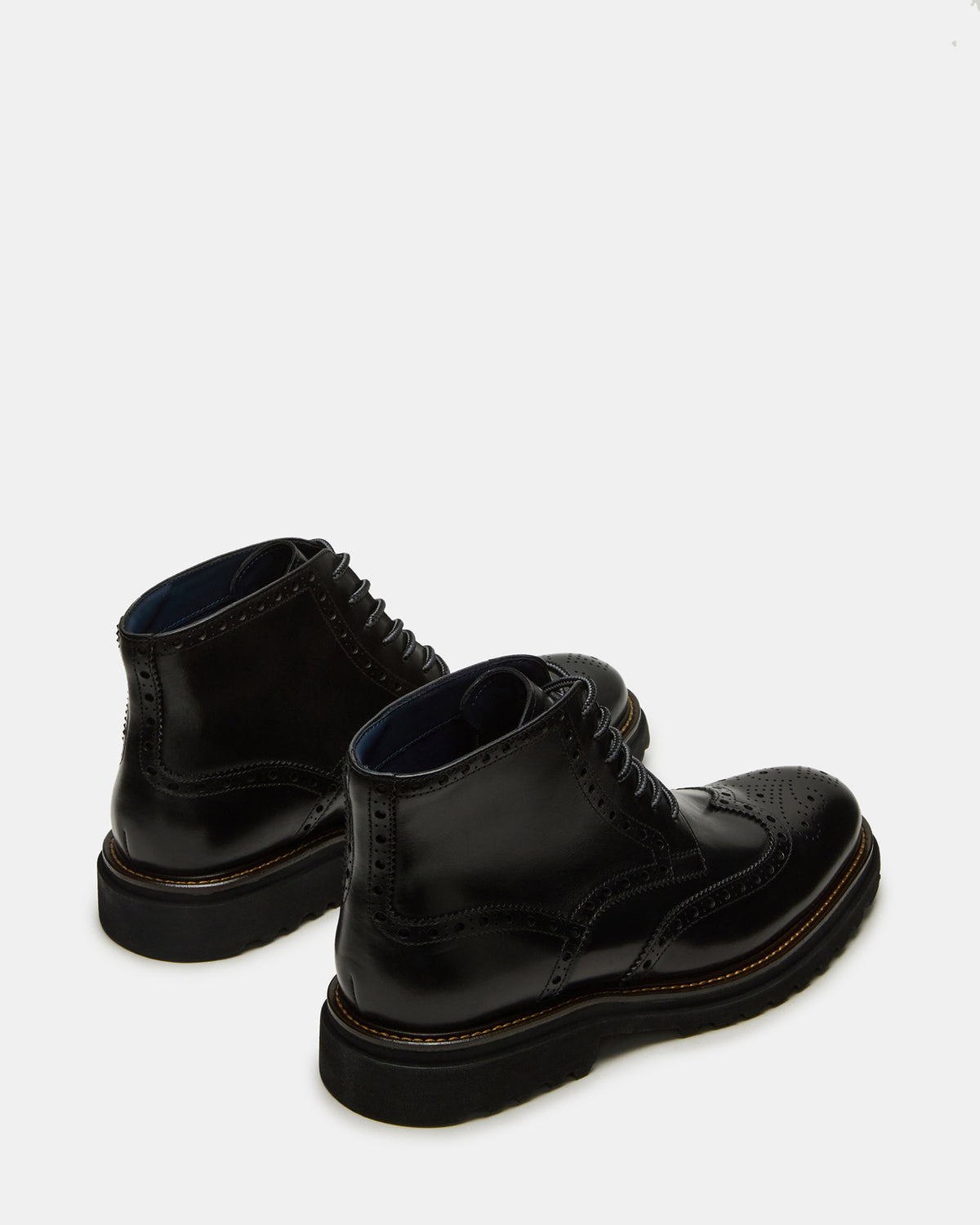 KODA Black Leather Lace-Up Men's Ankle Boot - Steve Madden