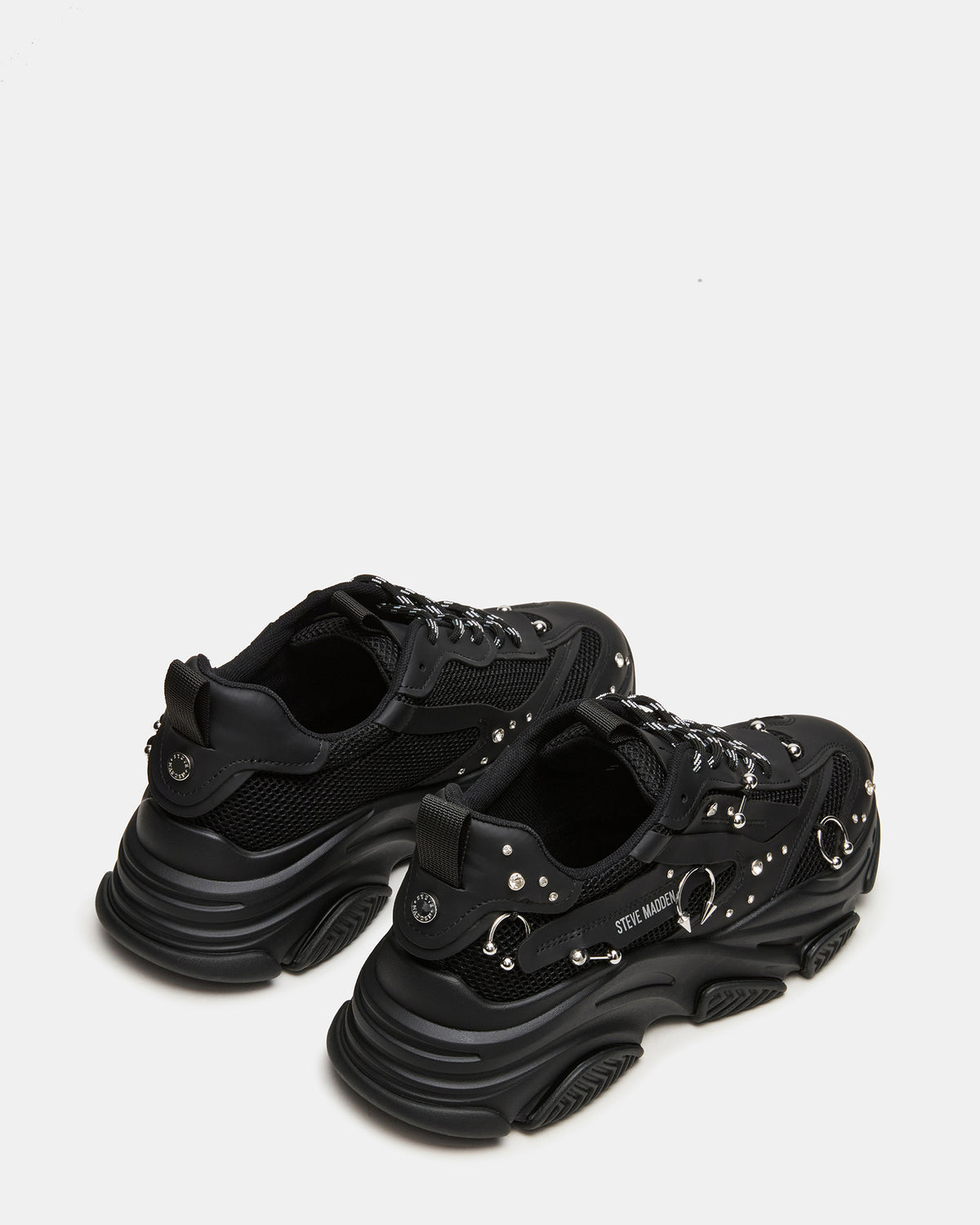 PIERCED Black Low-Top Lace-Up Men's Sneaker - Steve Madden