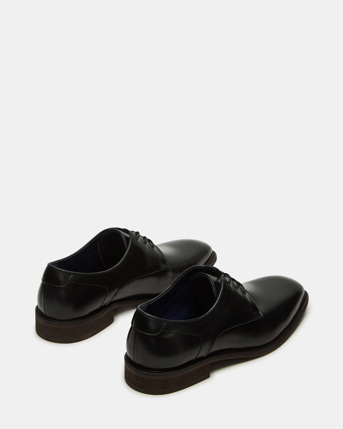 LELAND Black Leather Lace-Up Men's Dress Shoe - Steve Madden