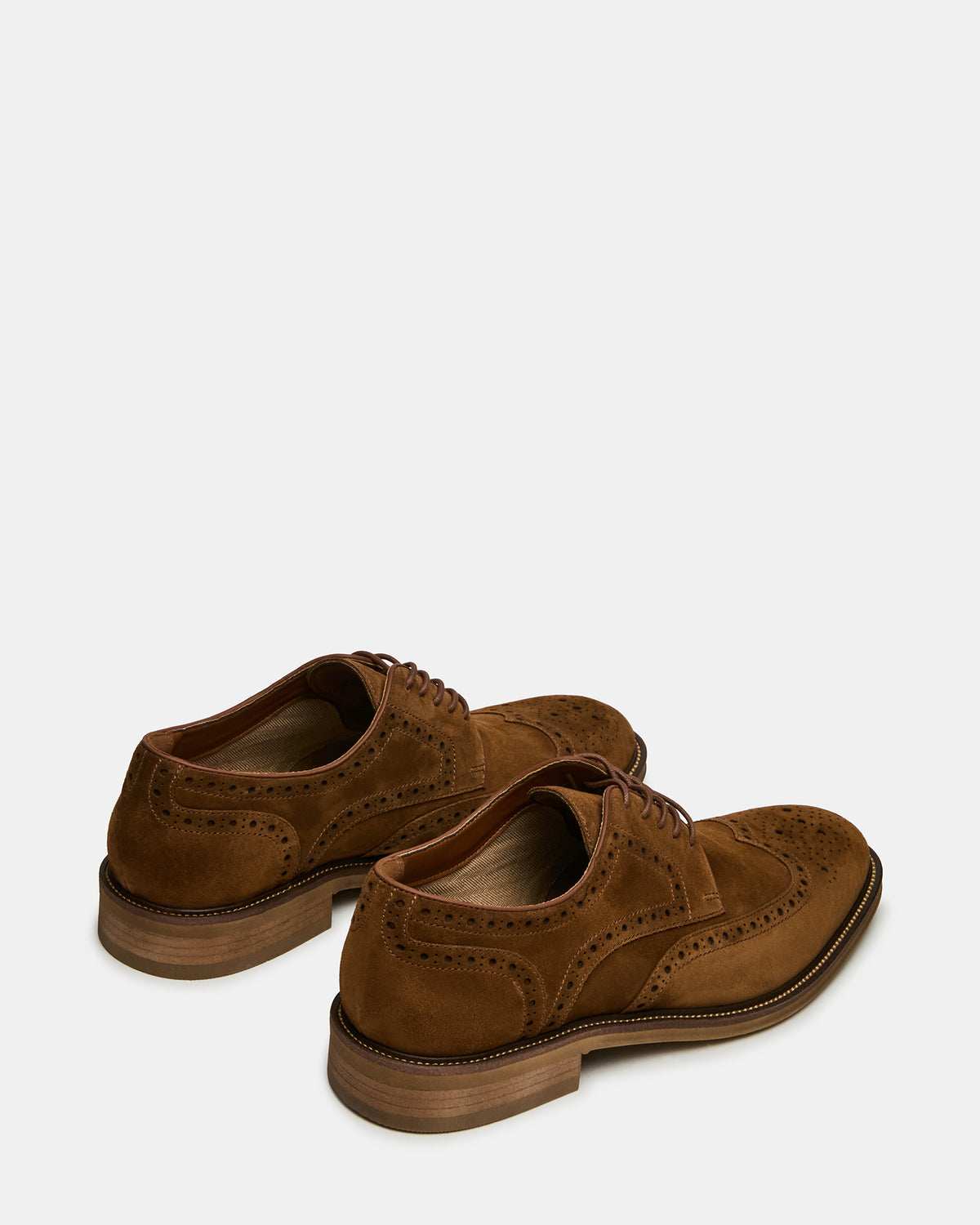 ESTEBAN Cognac Lace-Up Perforated Oxford Men's Dress Shoe - Steve Madden