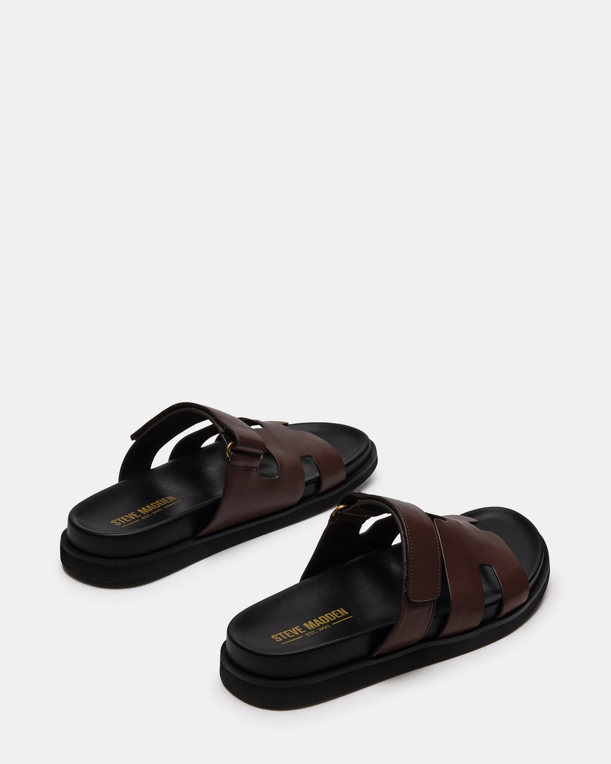 MAIVEN Brown Leather Men's Fisherman Sandal - Steve Madden