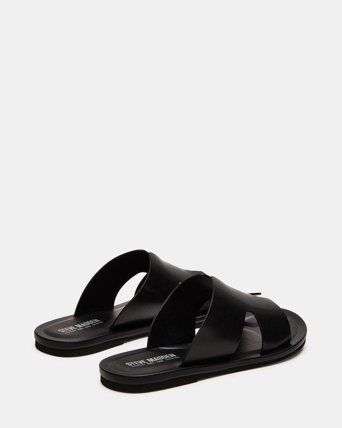 SPLASH Tan Leather Men's Flat Slip-On Sandal - Steve Madden