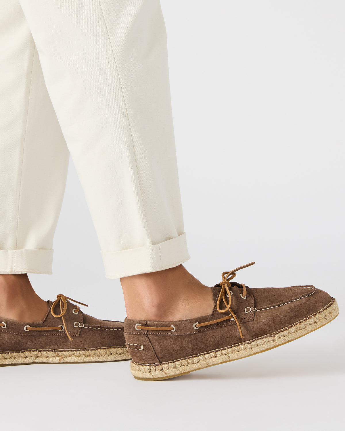 PANCHO Olive Suede Slip-On Espadrille Boat Shoe Men's Casual - Steve Madden