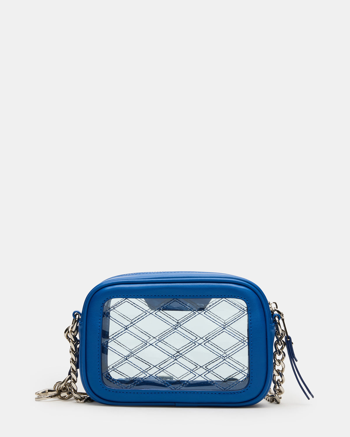 JELLY Bag Blue Clear Camera Crossbody Handbag - Steve Madden