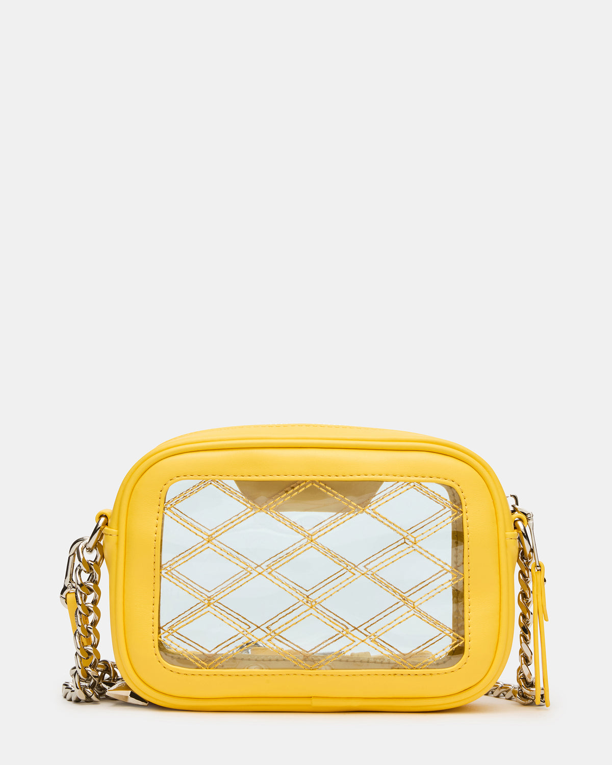 JELLY Bag Yellow Clear Camera Crossbody Handbag - Steve Madden