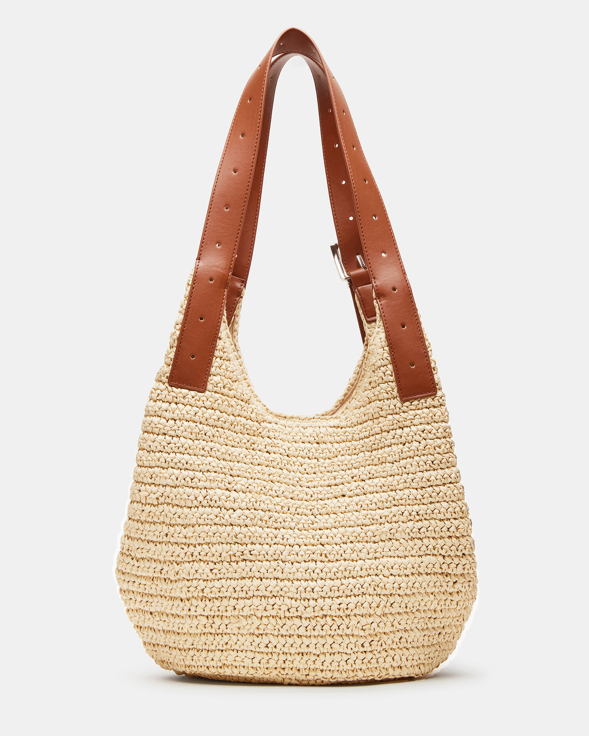 HIPPEE Cognac Multi Women's Belt Tip Buckle Shoulder Strap Bag - Steve Madden