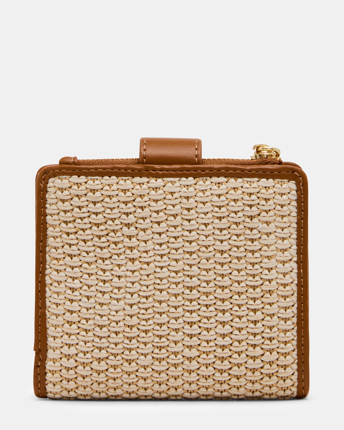 JEM STRAW Light Natural Bifold Wallet - Steve Madden