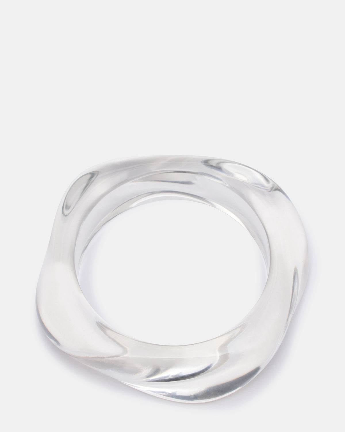CURVED RETRO BRACELET Clear Women's Bangle Bracelet - Steve Madden