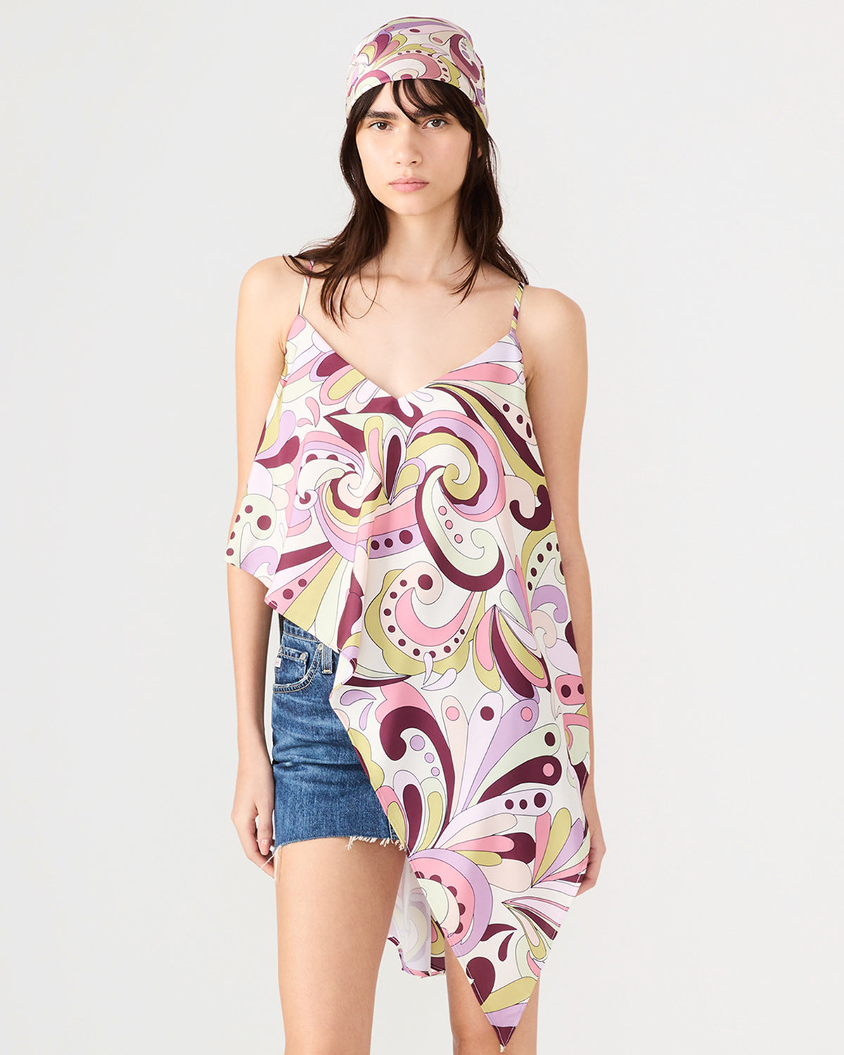 LAVENDER PRINTED SCARF Women's Resort Scarf - Steve Madden