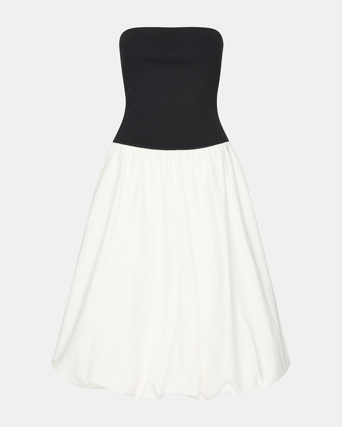 OLIVER Dress Smoke Strapless Midi Bubble Dress | Women's Dresses - Steve Madden
