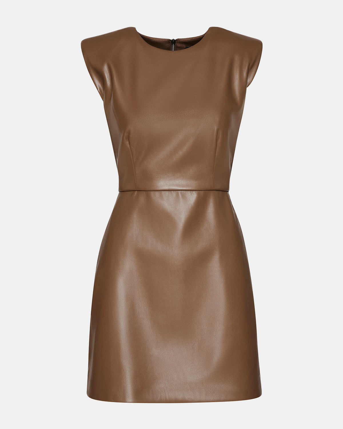 BELEN Brown Women's Shoulder Pad Mini Dress - Steve Madden