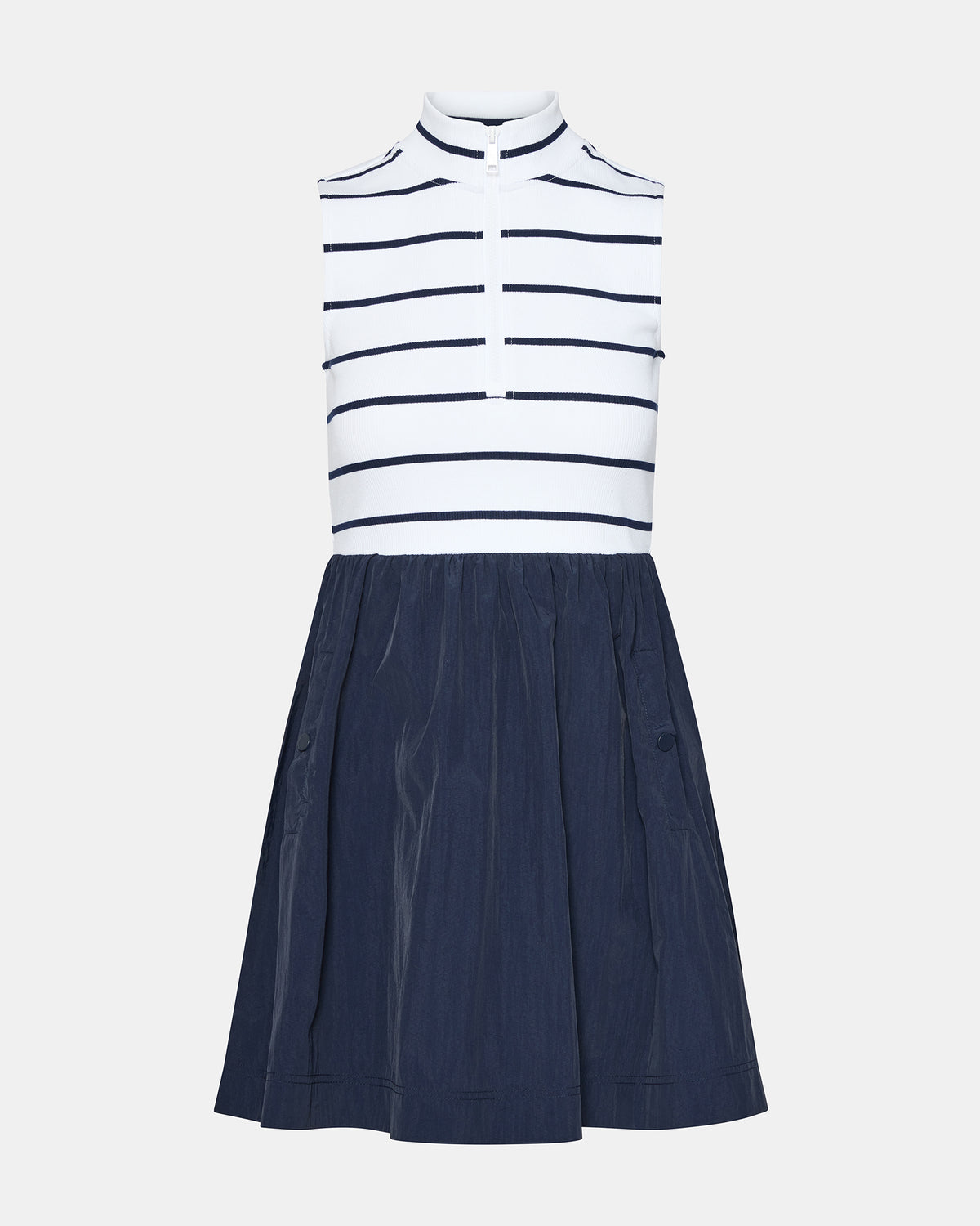 LYON Navy Women's Collared Sleeveless Flowy Dress - Steve Madden
