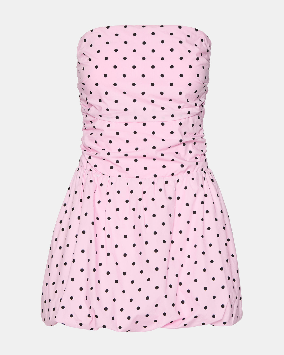 GIGI Pink Women's Strapless Mini Bubble-Hem Dress - Steve Madden