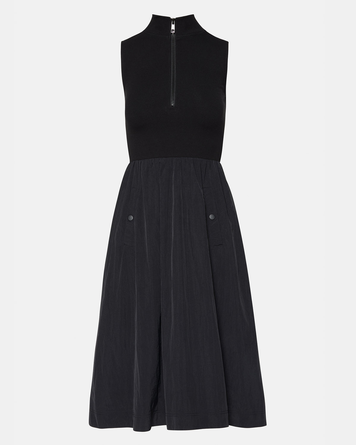 BERLIN White Women's Mock Neck Midi Dress - Steve Madden