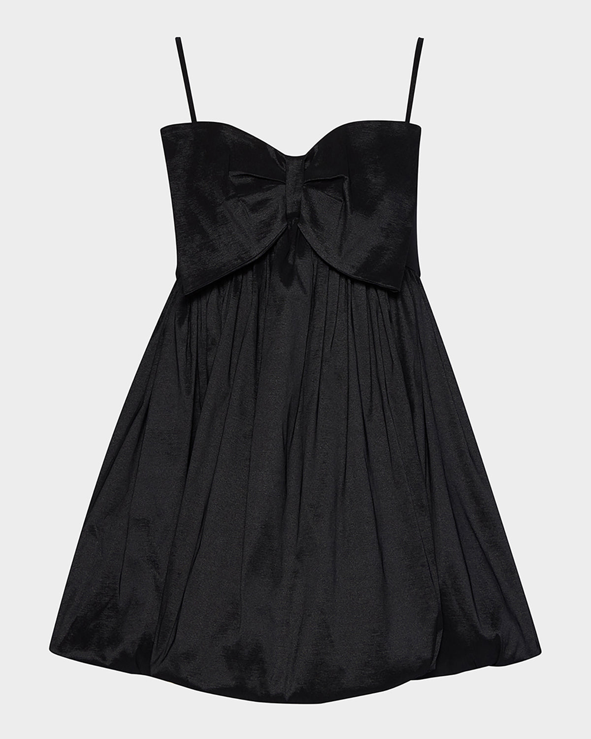 TOPANGA Dress Black | Women's Bow Front Bubble Dress - Steve Madden