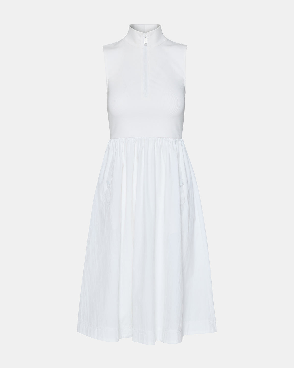BERLIN White Women's Mock Neck Midi Dress - Steve Madden