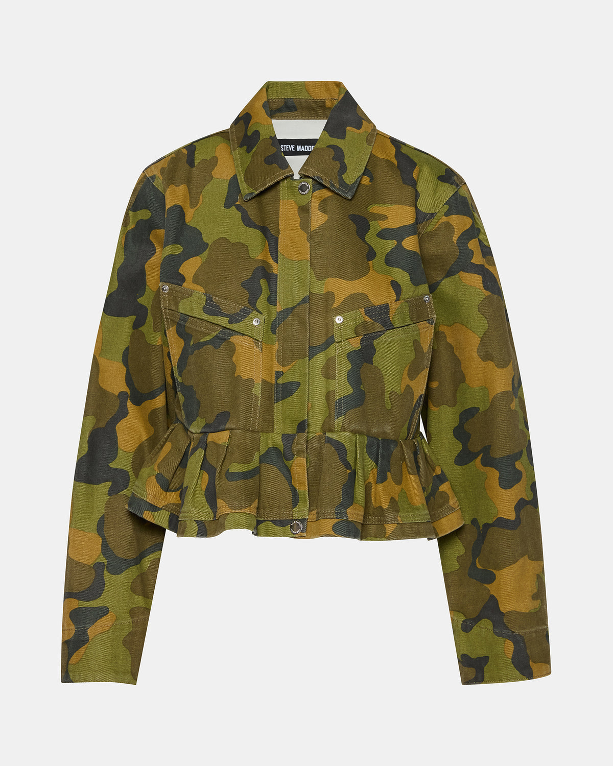 SLOAN Camouflage Long-Sleeved Zip-Up Women's Jacket - Steve Madden