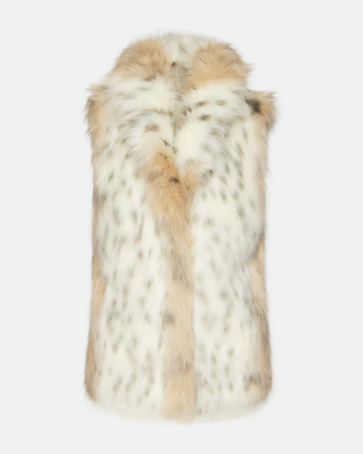 RUBICON Snow Leopard Women's Faux Fur Vest - Steve Madden