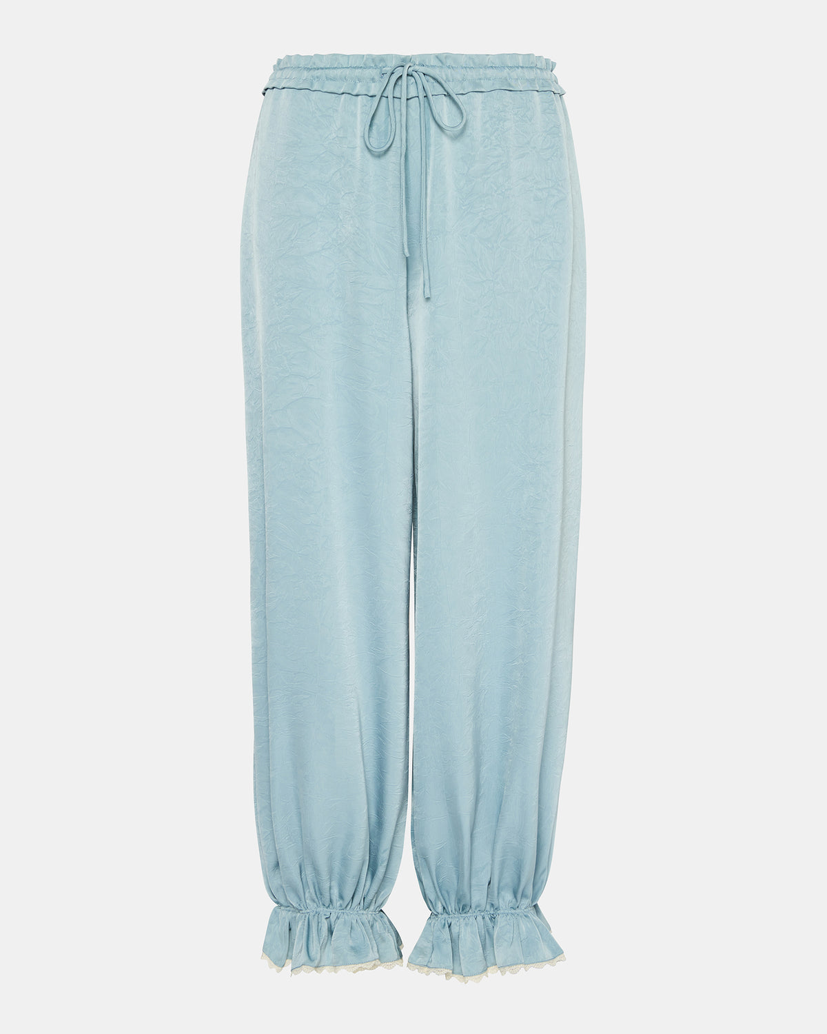 ROAN Dusty Blue Tie-Front Parachute Women's Pants - Steve Madden